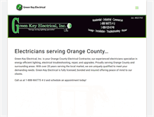 Tablet Screenshot of greenkeyelectrical.com